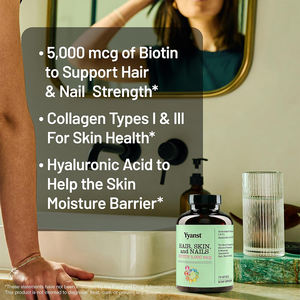 OEM/ODM 5000 mcg de biotine pour soutenir la force des cheveux et des ongles, multivitamine en gélules molles pour femmes, échantillon gratuit, dose personnalisée - Product Image 2