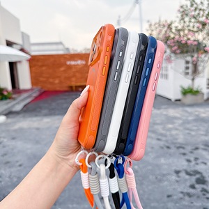 Coque de téléphone antichoc magnétique avec bracelet et charge sans fil pour <span class=keywords><strong>iPhone</strong></span> <span class=keywords><strong>11</strong></span> 12 13 14 15 16 17 Pro Max - Product Image 3