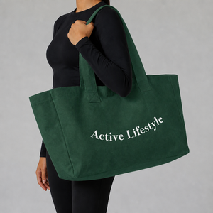 Sac fourre-tout en toile robuste imprimé, sac de courses réutilisable en coton avec poche avant pour femmes, pour les courses, la plage, les voyages, le marché - Product Image 3