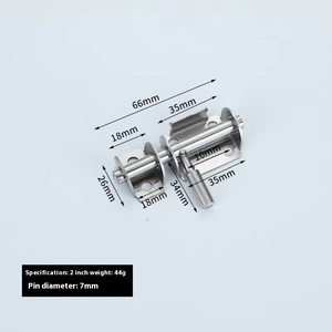 Verrou de <span class=keywords><strong>porte</strong></span> antivol en acier inoxydable, <span class=keywords><strong>plaque</strong></span> de verrouillage, <span class=keywords><strong>porte</strong></span> en fer avec loquet de vache gauche droite, peut être cadenassé, style démodé - Product Image 4