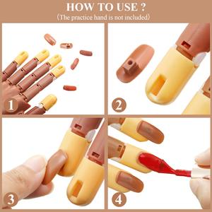 Nouvelle <span class=keywords><strong>manucure</strong></span> formation <span class=keywords><strong>main</strong></span> ongles Kit Flexible mobile fausses mains 400 pièces recharge ongles conseils pratique <span class=keywords><strong>main</strong></span> <span class=keywords><strong>pour</strong></span> ongles en acrylique - Product Image 4