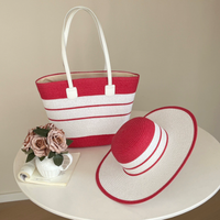 Bolso de Paja Versátil de Verano, Estilo Cubo, Simple y Hermoso, para Viaje o Playa, con Cierre Abierto y Forro de Poliéster