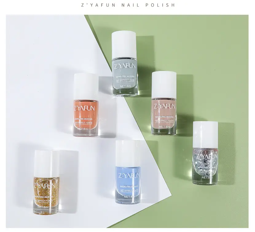 Eco-friendly Non Toxic Pure Color Nail Polish Private Label Water Base peelable Nail Polish