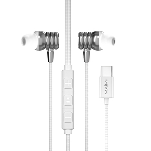 Écouteurs intra-auriculaires filaires Maimi 120CM OEM USB-C pour le gaming et la musique, <span class=keywords><strong>avec</strong></span> micro et contrôle du volume - Product Image 1