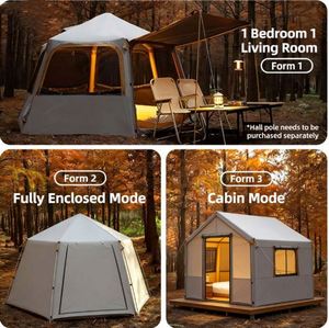 Tente de pêche automatique haut de gamme pour le camping familial, tente gonflable 4 saisons - Product Image 5