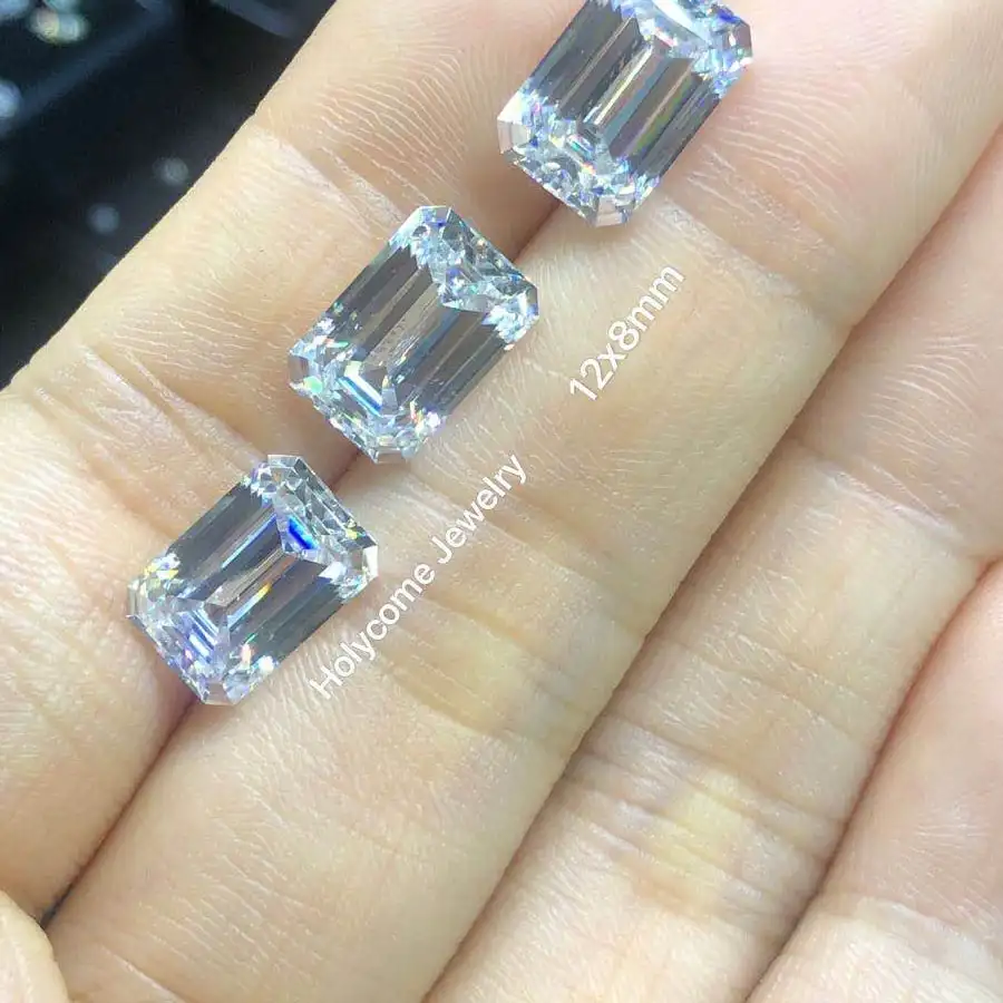 Rouleau de pierre précieuse moderne en diamant, vente en gros de momanite, émeraude, vente en gros, 9x11mm, vvx1