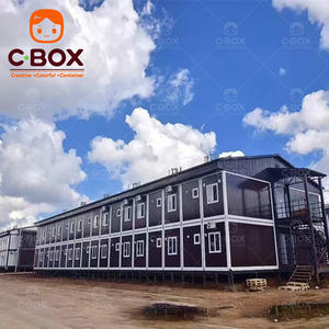 Cbox - Oficina Modular Ecológica Prefabricada, Campamento Minero, Dormitorio para Trabajadores de 2 Pisos con Habitaciones, Casa Contenedor Desmontable - Product Image 1