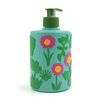 Bouteilles PET de haute qualité en gros, marque privée, 300ml/500ml, pour savon liquide, désinfectant pour les mains, gel douche, avec pompe pulvérisatrice, OEM ODM