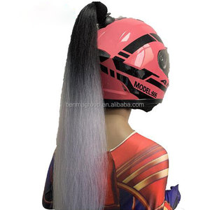 Accesorios para Motocicleta <span class=keywords><strong>con</strong></span> Diseño Atractivo, Peluca Colorida para Casco, Cola de Caballo Superior, Cola de Caballo para Mujer, Cabello para Casco de Motocicleta - Product Image 3