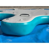 Tapis de Yoga gonflable de haute qualité tapis flottant à l'eau personnalisé plate-forme de Surf gonflable Station SUP Yoga Dock