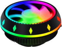 Ventilateur de refroidissement à haute Performance, boîtier rond UFO PC RGB LED ventilateur de refroidissement pour Intel LGA775/1156/1366 AMD 939/940/AM4