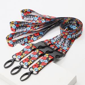 Custom Polyester Lanyard Heat Transfer Printing Logo Event Conference Breakaway <b>Buckle</b> Retractable Reel Strap Lanyard - Product Image 1