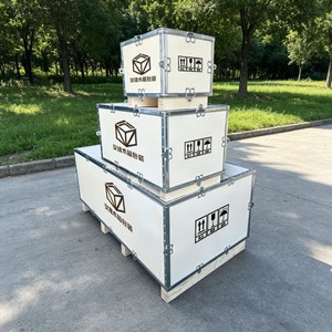 Cajas de Madera Contrachapada Personalizadas, con Flejes de Acero, Libres de Fumigación, en Varios Tamaños, para Envío de Equipos de Precisión, Embalaje No Estándar - Product Image 1