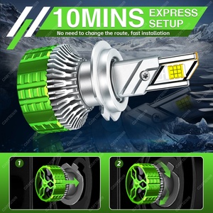 K22 High Quality Auto LED Lights 190W High Power Canbus <strong>Decoders</strong> 9012 H1 H4 H7 9005 9006 <strong>H11</strong> Universal Car LED Headlights Bulbs - Product Image 4