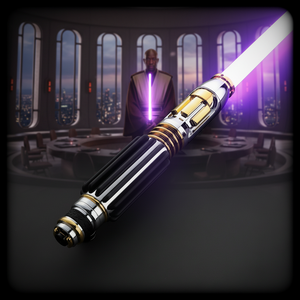 Sabre laser violet Mace <span class=keywords><strong>Windu</strong></span> LGTSABER, lame Pixel avec poignée en aluminium, sabre laser de duel - Product Image 1