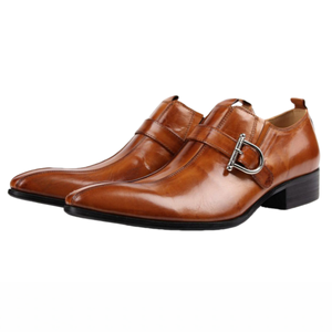 Chaussures Oxford de travail pour hommes Goodyear, nouveau style, cuir véritable, fabrication artisanale, style rétro, décontractées, à lacets, imperméables, respirantes - Product Image 1