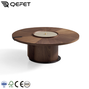 Italiano moderno combinazione di caffè <span class=keywords><strong>in</strong></span> legno <span class=keywords><strong>pietra</strong></span> di cristallo Set per <span class=keywords><strong>soggiorno</strong></span> mobili pannello stile arredamento per la casa - Product Image 2