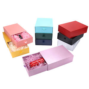 High-End Paperboard Drawer Gift <b>Boxes</b> With Lid And Fillers For Craft And Present Packaging - Product Image 1