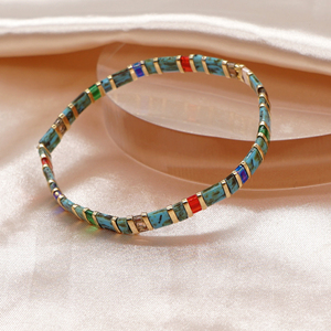 Bracelets unisexes faits à la main de style bohème, bracelets élastiques, perles <span class=keywords><strong>Tila</strong></span> 2026, bijoux inspirés de la plage, perles pour femmes - Product Image 3