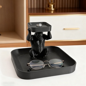 Nuevo Adorno de Bandeja con Diseño de Animales Congelados, Material Plástico, Estilo Ins, para Escritorio, Oficina, Almacenamiento, Sala de Estar, Hogar, Adornos para Llaves - Product Image 2