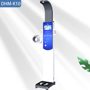 Balance connectée Dhm K10 pour le contrôle de la santé, mesure de la taille et du poids, écran tactile, analyseur corporel multifonction - Product Image 1