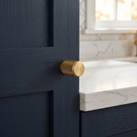 Poignée moletée moderne en laiton pour armoire, cuisine, chambre, salle de bain, entrepôt, hôtel, commode, penderie, quincaillerie de meubles