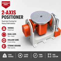 Positionneur de soudage de précision à 2 axes, table rotative et basculante à double axe pour le soudage robotisé de pièces lourdes