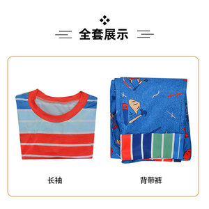 Venta caliente Película <span class=keywords><strong>de</strong></span> terror Juego <span class=keywords><strong>de</strong></span> niños <span class=keywords><strong>Chucky</strong></span> Cosplay Mono azul Disfraz Niño Halloween - Product Image 6