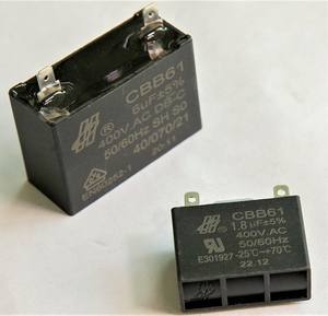 Condensateurs à film pour ventilateur de plafond Hongye CBB61 1UF <span class=keywords><strong>400V</strong></span>, 3UF 250Vac 350Vac, 1.5UF - Product Image 4