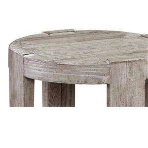 โต๊ะข้างโซฟาไม้ทรงกลมดีไซน์เรียบง่ายสำหรับห้องนั่งเล่น - Product Image 2