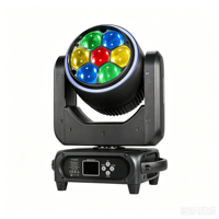 Mini projecteur LED rotatif à faisceau 7x40W RGBW Bee Eye DMX512 avec zoom pour mariage, bar, spectacle, DJ