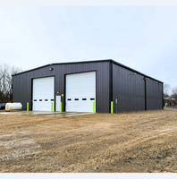 Bâtiment modulaire préfabriqué en métal moderne personnalisé, structure en acier pour entrepôt, garage, atelier industriel