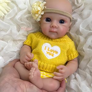 ตุ๊กตาทารกแรกเกิด12นิ้วน่ารักเหมือนจริงตุ๊กตาทารกทำด้วยซิลิโคนแบบทำมือขนาดเล็กสำหรับเด็กทารกตุ๊กตาของเล่นเด็กแรกเกิดสำหรับเด็กของเล่นสำหรับเด็กผู้หญิง - Product Image 5