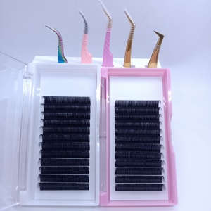 Fournitures d'extension de cils États-Unis Fournisseurs les plus vendus Cils de ventilateur humain synthétique en <span class=keywords><strong>soie</strong></span> aux cils de cheveux - Product Image 2