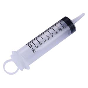Dispositif d'irrigation par seringue/aiguille en plastique de grand diamètre et haute capacité avec tube de 1 mètre pour l'extraction d'huile, les lavements et l'alimentation - Product Image 2