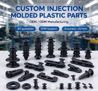 Clips en plastique automobile personnalisés, pièces de fixation pour l'intérieur de la voiture moulées par injection