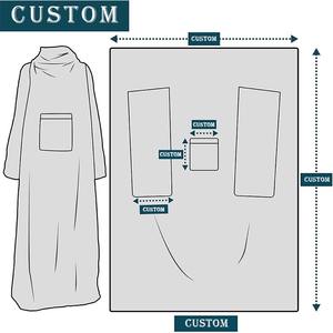 Custom Logo Super Soft Warm Fleece Wearable <strong>Hoodie</strong> Blanket for <strong>Men</strong> Women Adults TV Blanket Throw - Product Image 4