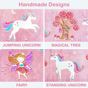 <span class=keywords><strong>Coperta</strong></span> Unicorno Fluorescente per Bambine, Morbido Plaid in Pile <span class=keywords><strong>Rosa</strong></span>, Regalo Unicorno per Bambine, Lunga Durata della Luminosità - Product Image 3