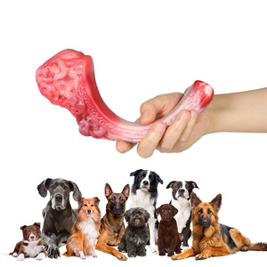 Jouet à mâcher pour chien neutre, saveur bœuf, en nylon, pour le nettoyage des dents, tailles S M L - Product Image 2