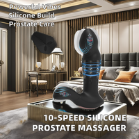 Hochwertiger 10-stufiger Vibrations-Silikon-Analplug, Prostatamassagegerät, Premium-Vibrations-Analtoy für sexuelles Vergnügen