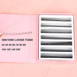 एस 3 डी 6 डी 7d 8d 10 डी 12 डी रूसी वॉल्यूम अल्ट्रा स्पीड प्रीमेड प्रशंसकों के लिए सी डी कर्ल ढीले प्रशंसकों के पॉटी बेस प्रोमो - Product Image 4