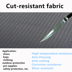 刺繍の有名なテキスタイルデザイナーカット防止衣類素材カット耐性バックパックナイフ耐性生地メーカー - Product Image 4