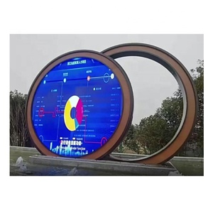 Grand écran d'affichage rond de télévision LED P10 P8 P6 P5 P4 P3, étanche, format géant, pour l'extérieur - Product Image 1