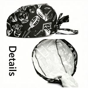 Bandeaux à logo pour chapeaux, vente en gros, 100 % polyester, motifs personnalisés de chapeaux de pirate imprimés - Product Image 2