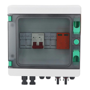 Boîtier de Combinaison PV DC1000V 1 Entrée 1 Sortie <span class=keywords><strong>avec</strong></span> Protection Contre les Surtensions IP65 Matériau PC+ABS Courant Nominale 32A pour Système de Panneaux Solaires - Product Image 3