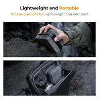 Sac de transport pour filtres d'objectif d'appareil photo / adaptateurs K&F Concept à 10 poches, rembourrage épais antichoc avec sangle de poignet détachable