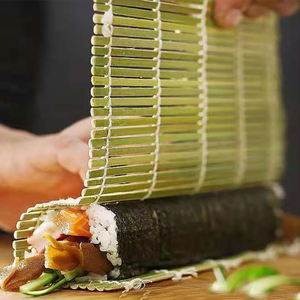 เสื่อไม้ไผ่ม้วนซูชิชุดซูชิเป็นมิตรต่อสิ่งแวดล้อม - Product Image 3