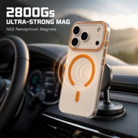 Étui magnétique transparent pour iPhone 12 à 18, compatible, antichoc, coque de téléphone transparente, protection de l'appareil photo, coque de protection