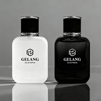 Flacon de parfum de luxe personnalisé le plus vendu, 30 ml, 50 ml, 100 ml, flacons de parfum en verre, flacon de parfum noir irrégulier avec emballage
