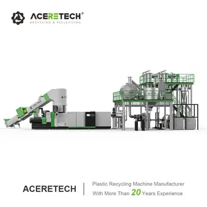 Fully Automatic LSP Waste Plastic Pet Bottle Recycling Pelletizing Machine With Liquid State Polymerization System